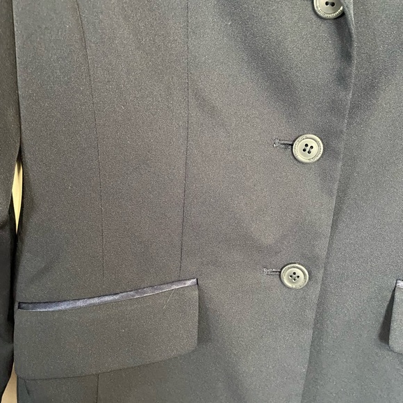 Equestrian show jacket size 6 Hunter style navy blue - Picture 2 of 6